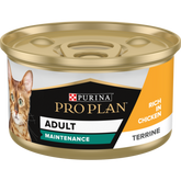 Pro Plan Adult Maintenance Aliment humide chat, terrine riche en poulet 85 G