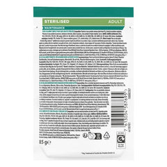 Pro Plan Aliment Humide Chat stérilisée , bœuf dans la sauce (85Gx10)