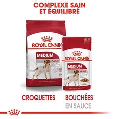 Royal Canin Aliment Humide Chien Medium Adult en sauce 140g