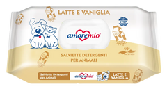 Lingette AMOREMIO Lait et vanille 40 pcs