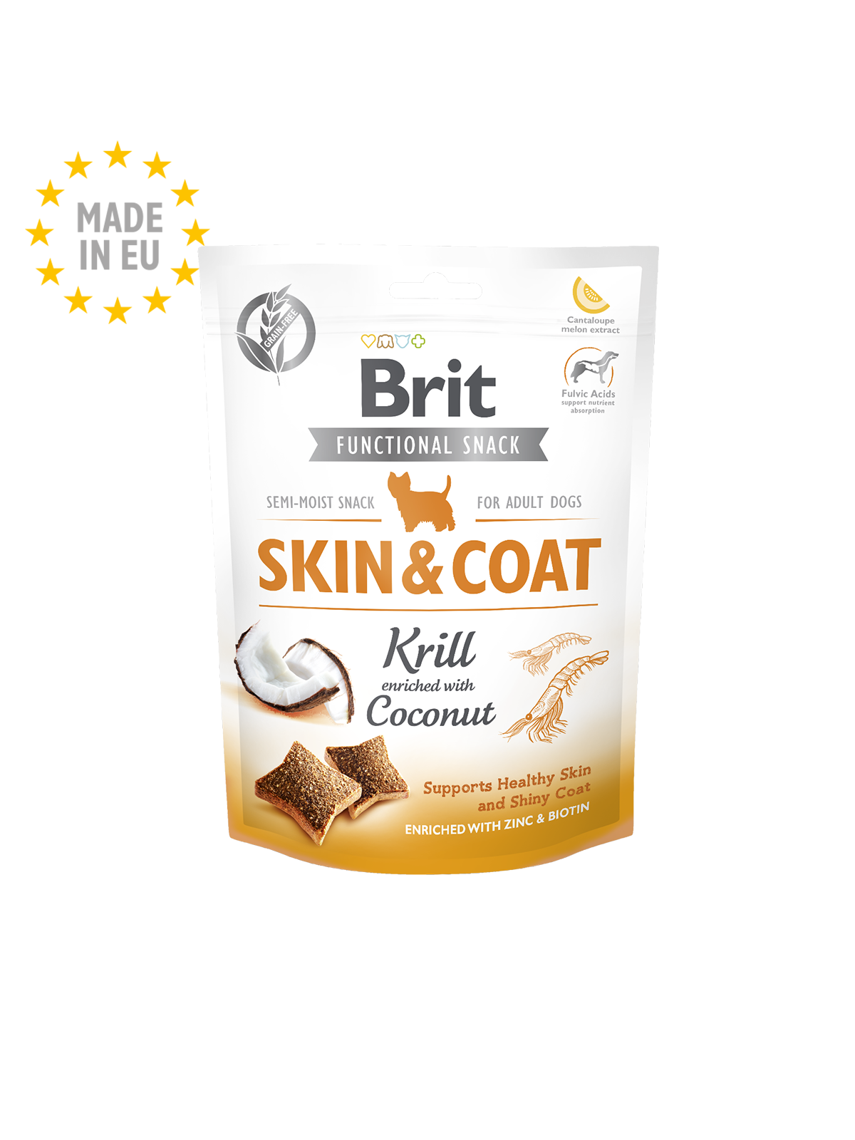 Brit Care Dog Functional Snack Skin&Coat Krill 150 G