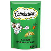 CATISFACTIONS™ Friandises saveur herbe à chat pour chat et chaton 60g