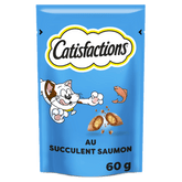 CATISFACTIONS™ Friandises saveur saumon pour chat et chaton 60g