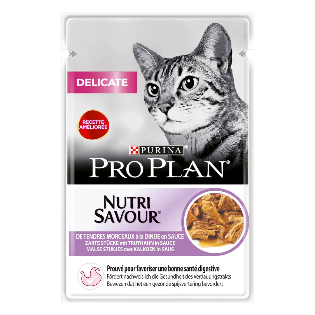 Pro Plan® Delicate NUTRISAVOUR™ EN DINDE 85G