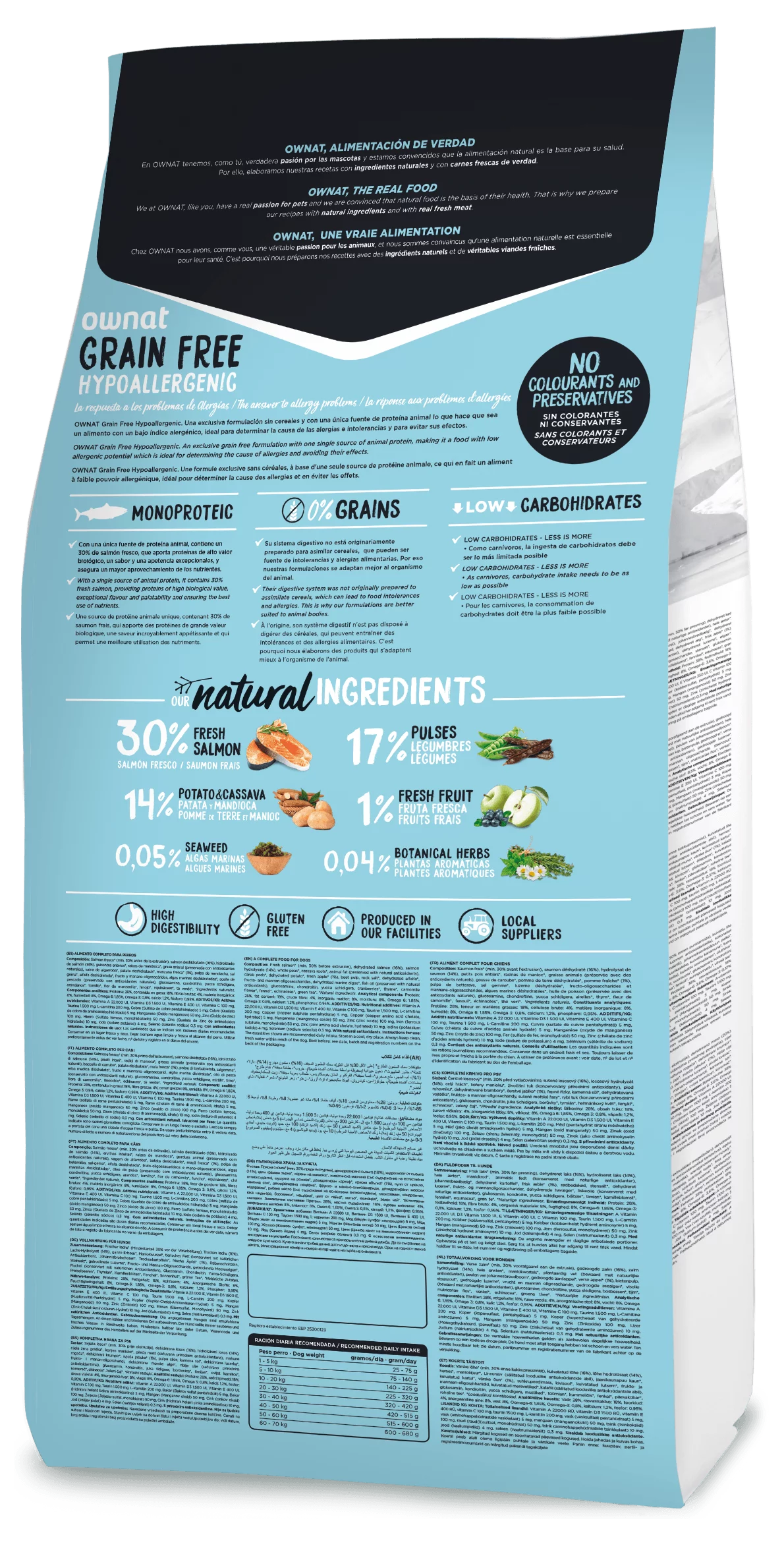 Ownat Grain Free Hypoallergenic Salmon 12 Kg