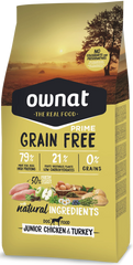 Ownat Grain Free Prime Junior Chicken & Turkey 12 Kg