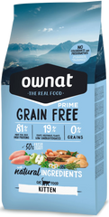Ownat Grain Free Prime Aliment Sec pour Chat (Kitten) 3 Kg