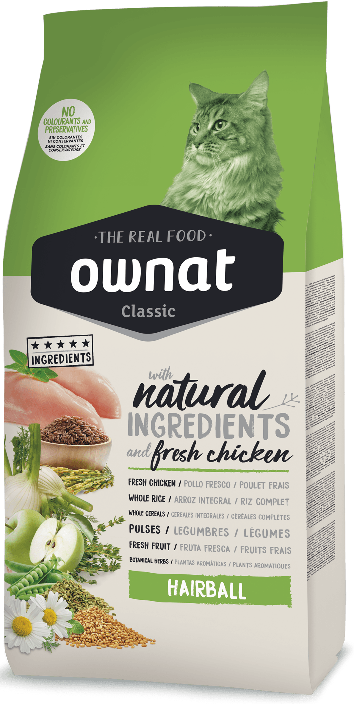 OWNAT CLASSIQUE HAIRBALL CHATS 4 Kg