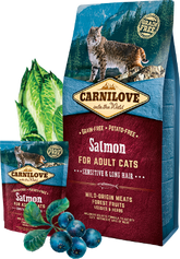 Carnilove Salmon Adult cats (SENSITIVE DIGESTION, LONG HAIR)