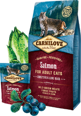 Carnilove Salmon Adult cats (SENSITIVE DIGESTION, LONG HAIR)