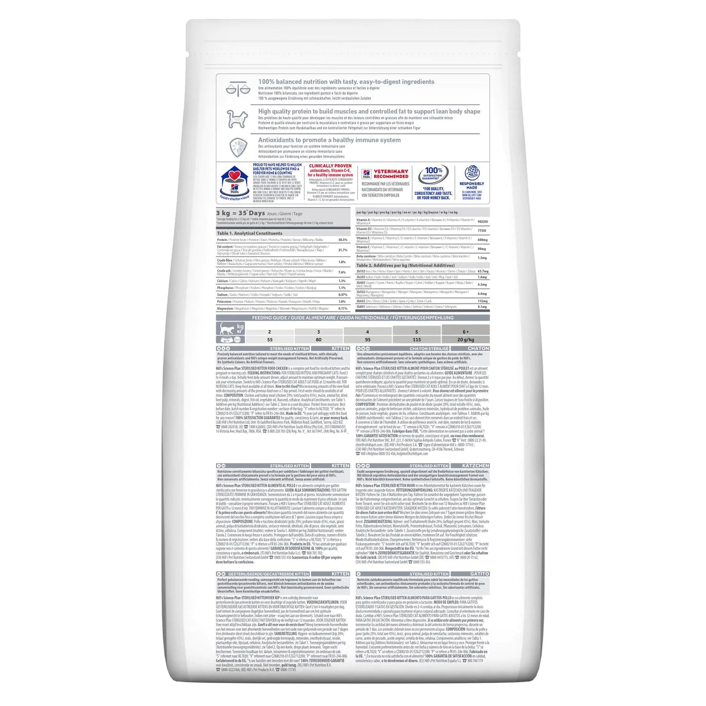 HILL'S SCIENCE PLAN Kitten Sterilized Chicken 1.5 KG