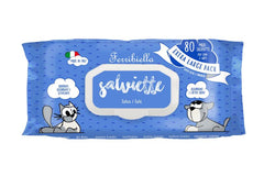 Lingettes Ferribiella-Talc- Chiens et Chats (80pcs)