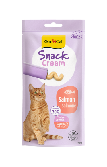 Gimcat Crème de snack SAUMON (6x15g)
