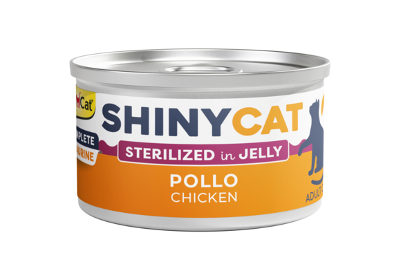 Gimcat Aliment Humide Chat ShinyCat Sterilized Chicken 70g