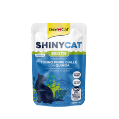 Gimcat Aliment Humide Chat ShinyCat thon jaune avec quinoa 70g