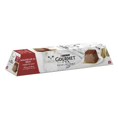 GOURMET® REVELATIONS® au Boeuf Aliment Humide Chat - Les Mousselines nappées de Sauce (4x57g)