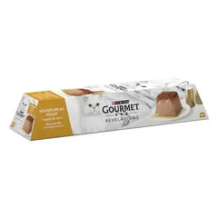 GOURMET® REVELATIONS® Aliment Humide Chat au Poulet - Les Mousselines nappées de Sauce (4x57)