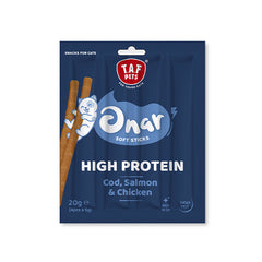 ONAR SOFT STICKS COD, SALMON&CHICKEN 20gr