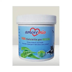 Lingettes pour nettoyer les yeux et oreilles pour chien et chat – Amore Mio (100pcs)