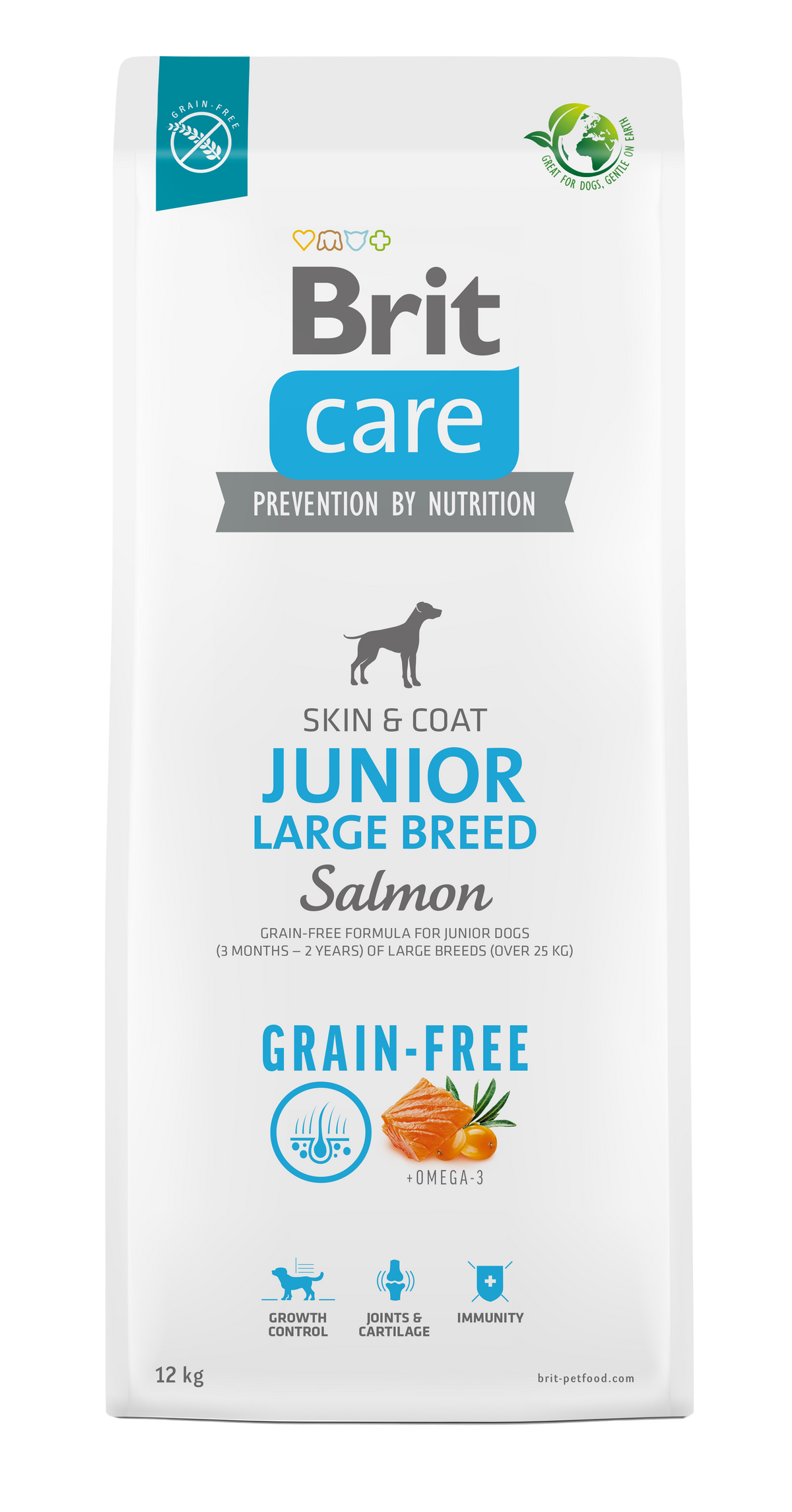 Brit Care Dog Grain-free Aliment Sec Chien Junior Large Breed Salmon 3 Kg