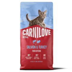 Carnilove Aliment Sec pour Chat ACTIVE Chaton - Saumon et dinde