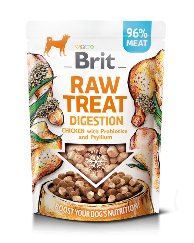 Brit RAW TREAT Digestion. Freeze-dried treat and topper. Chicken 40 g