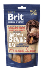 Brit Premium by Nature Collagen Chews Tubes filled with Turkey 15cmx20mm 2 pcs