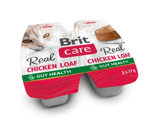 Brit Care Cat Real Chicken Loaf 2 x 37 g