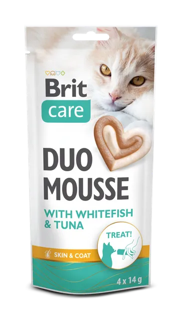 Brit Care Cat Creamy Duo Mousse with Whitefish and Tuna 4 x 14 g