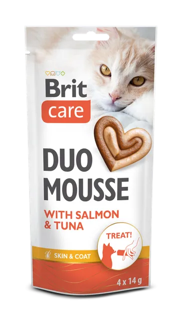 Brit Care Cat Creamy Duo Mousse with Salmon and Tuna 4 x 14 g