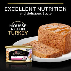 PURINA® PRO PLAN® DELICATE Aliment Humide Chat, Mousse, Riche en Dinde 85 G