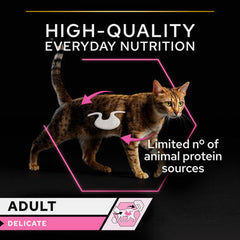 PURINA® PRO PLAN® DELICATE Aliment Humide Chat, Mousse, Riche en Dinde 85 G