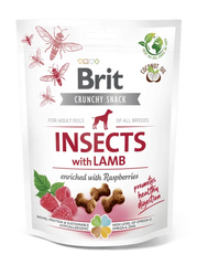 Brit Care Crunchy Cracker Insectes à l’agneau enrichi aux framboises 200g