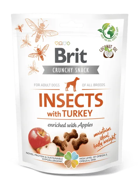 Brit Care Dog Crunchy Cracker. Insects with Turkey and Apples 200 g