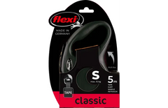 Flexi Laisse à enrouleur Classic Sangle Noir