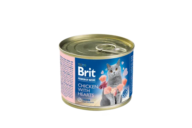 Brit Premium by Nature Aliment Humide Chat Chicken with Hearts 200 g