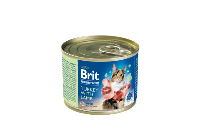 Brit Premium by Nature Aliment Humide Chat Turkey with Lamb 200 g