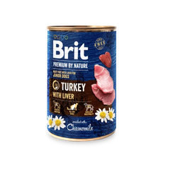 Brit Premium par Nature Aliment Humide Chien Turkey avec foie 400 g