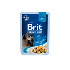 Brit Premium Aliment Humide Chat Delicate Fillets in Gravy with Chicken 85 g