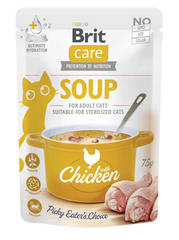 Brit Care Aliment Humide Chat Soupe au poulet pour chats 75 g