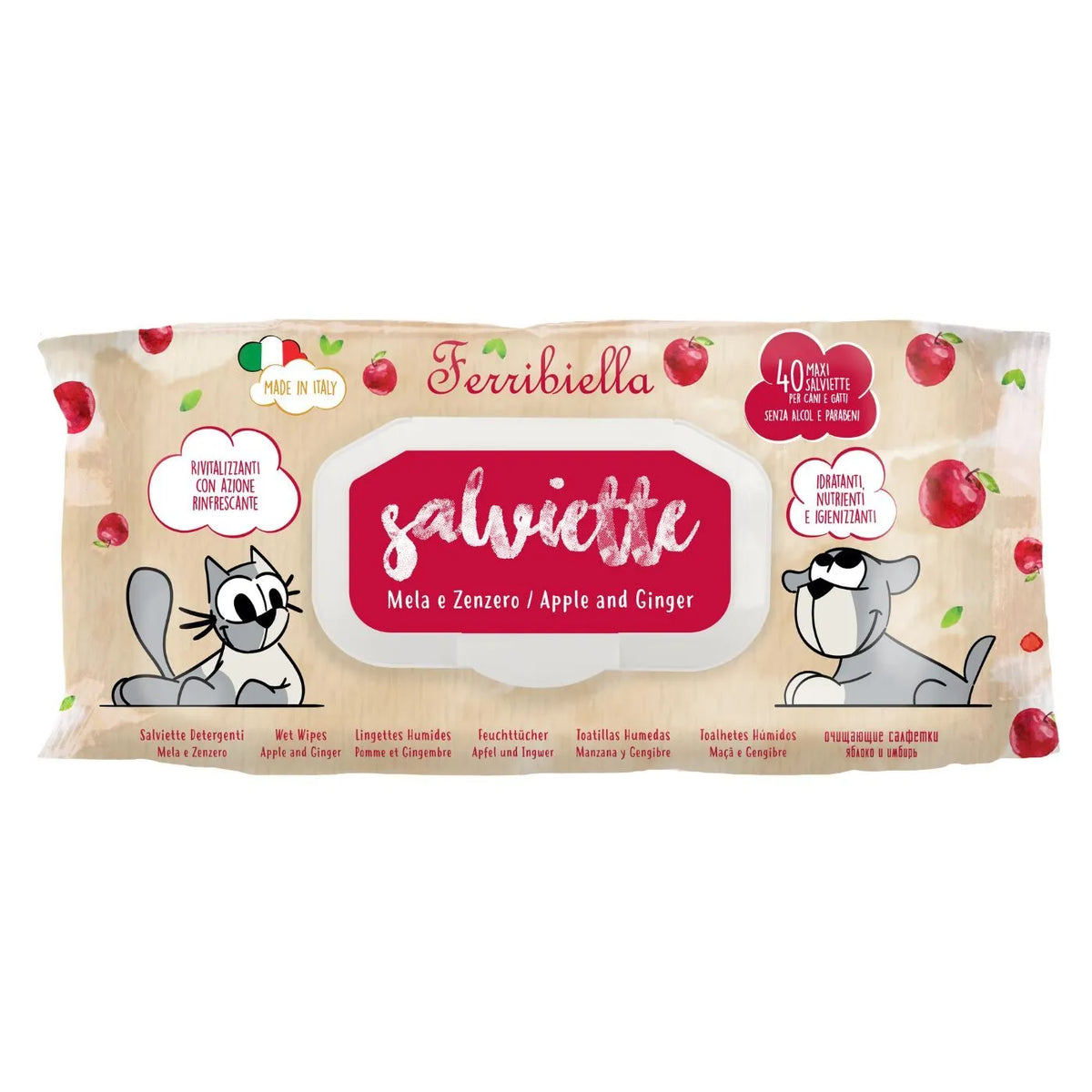 Lingettes nettoyantes pour chien - ZENZERO 40 PCS