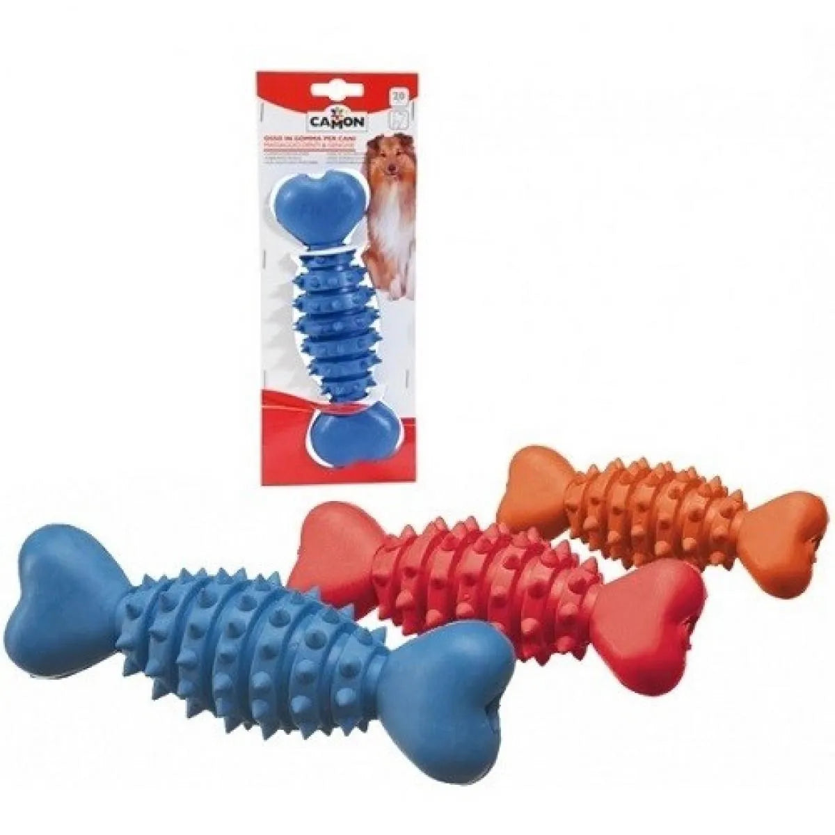 Rubber bones with spikes (20CM)