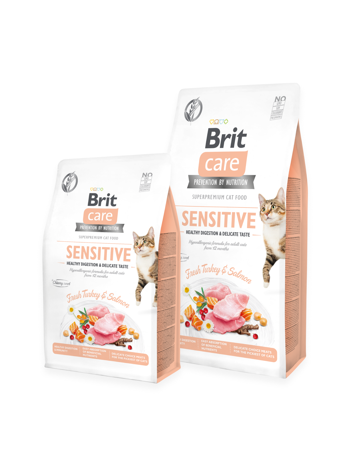 Brit Care Cat Grain-Free SENSITIVE HEALTHY DIGESTION AND DELICATE TASTE