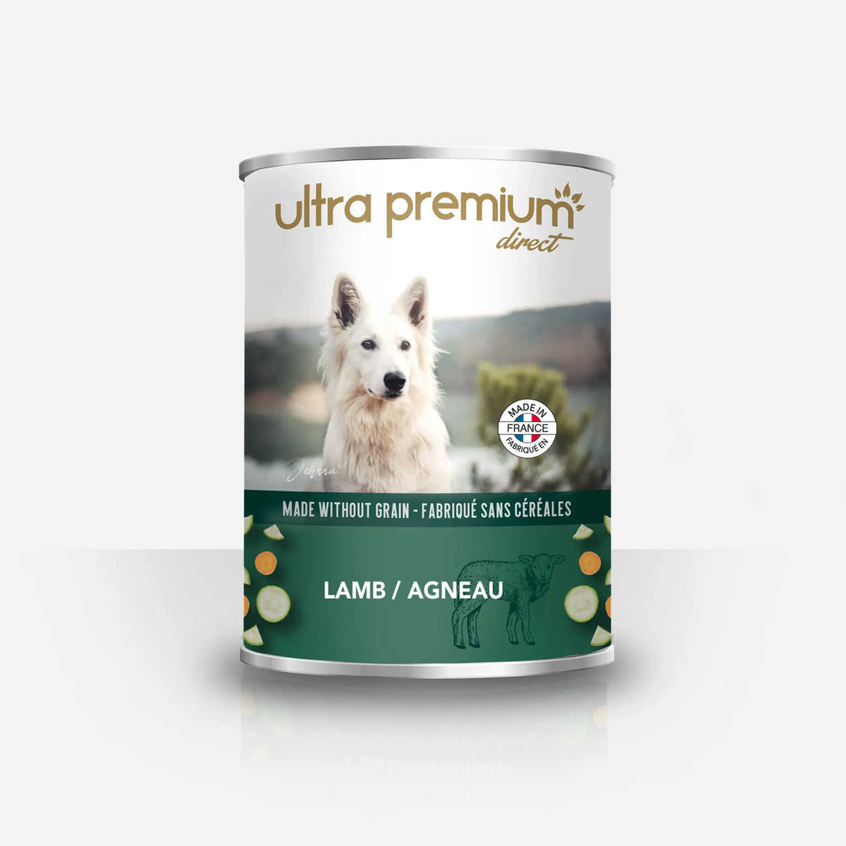 Ultra Premium Direct Boîtes de Pâtée pour Chien Sans Céréales - Agneau 400 G