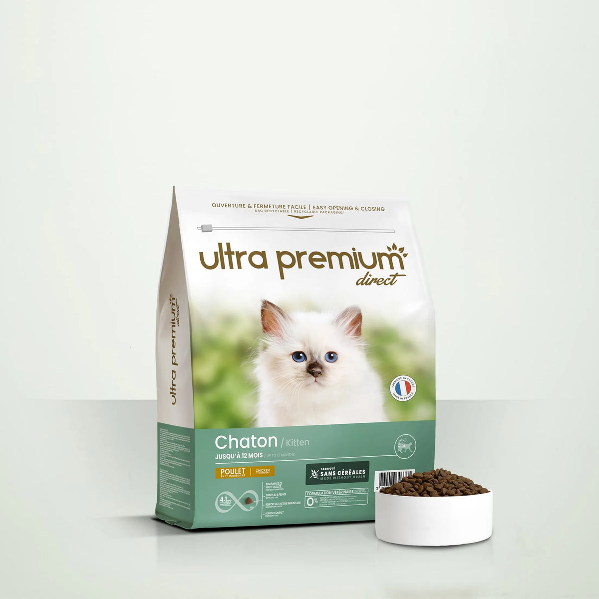 Ultra Premium Direct Croquettes Sans Céréales pour Chaton 3 Kg