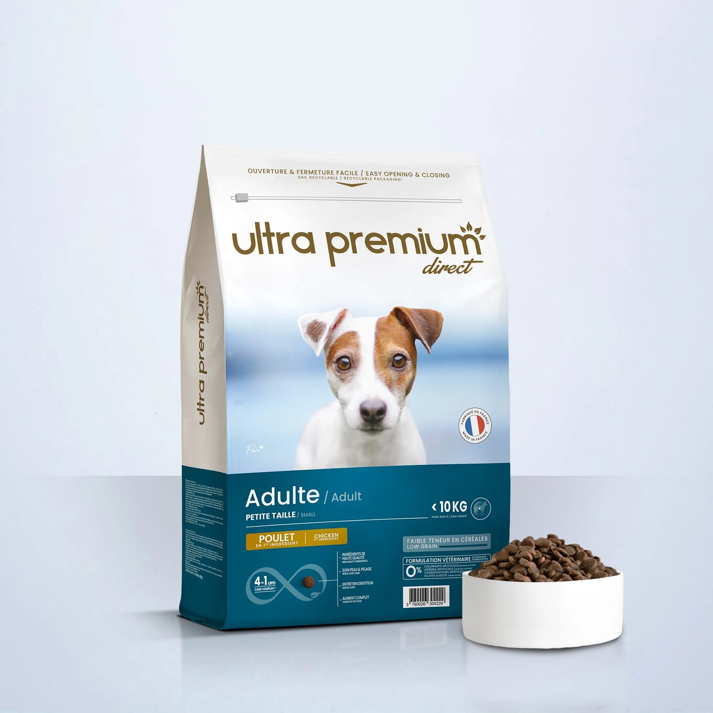 Ultra Premium Direct Aliment Sec Chien Super Premium Pour Chien de Petite Taille Adulte (jusqu'à 10 Kg) 8 Kg