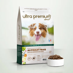 Ultra Premium Direct Aliment Sec Chien adulte toutes tailles Sans Céréales au Poulet frais 12 Kg