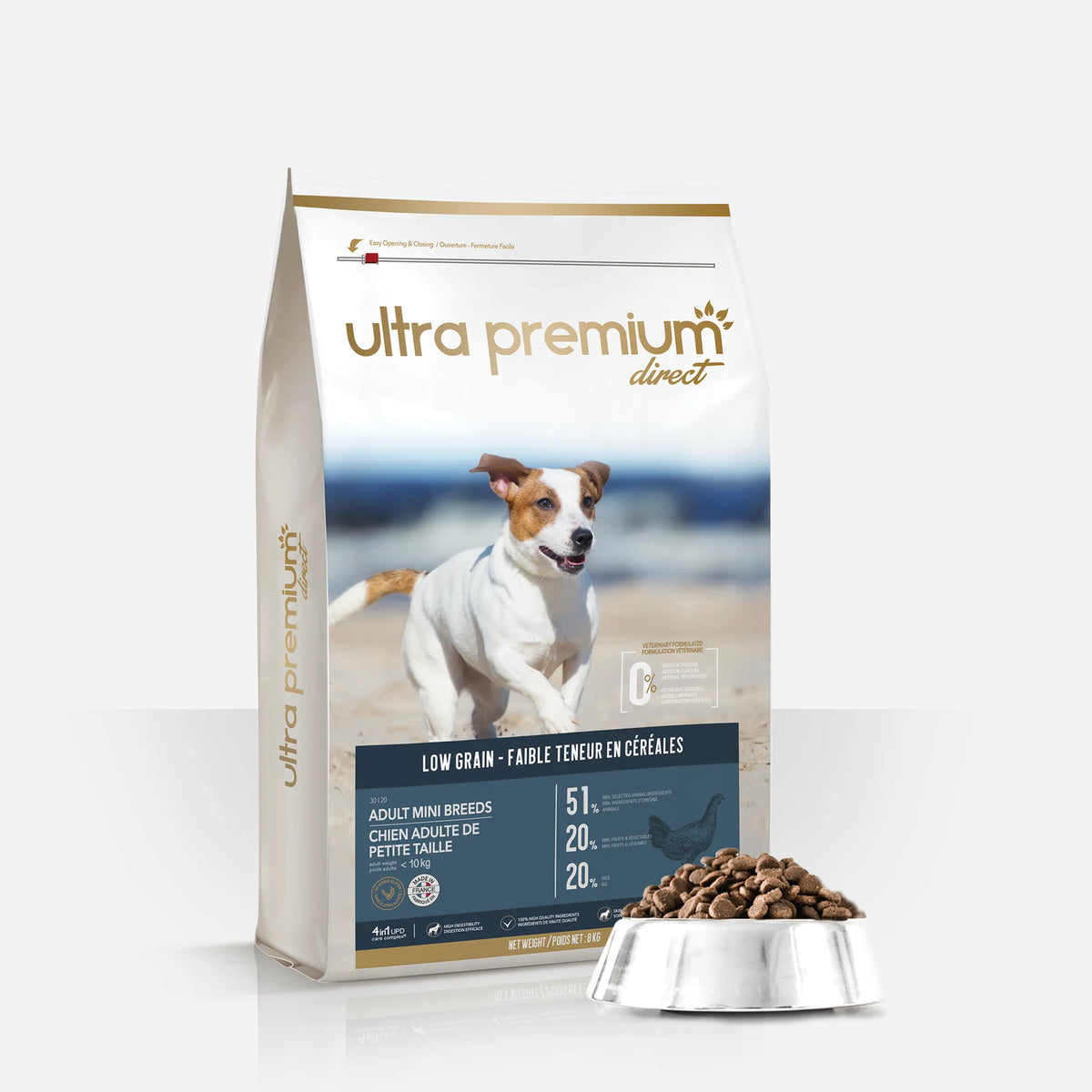 Ultra Premium Direct Croquettes Super Premium Pour Chien de Petite Taille (jusqu&#39;à 10 Kg) 4 Kg