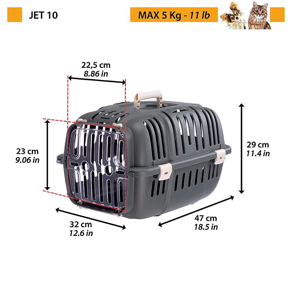 Cage de Transport Chats et Petits Chiens (5kg)