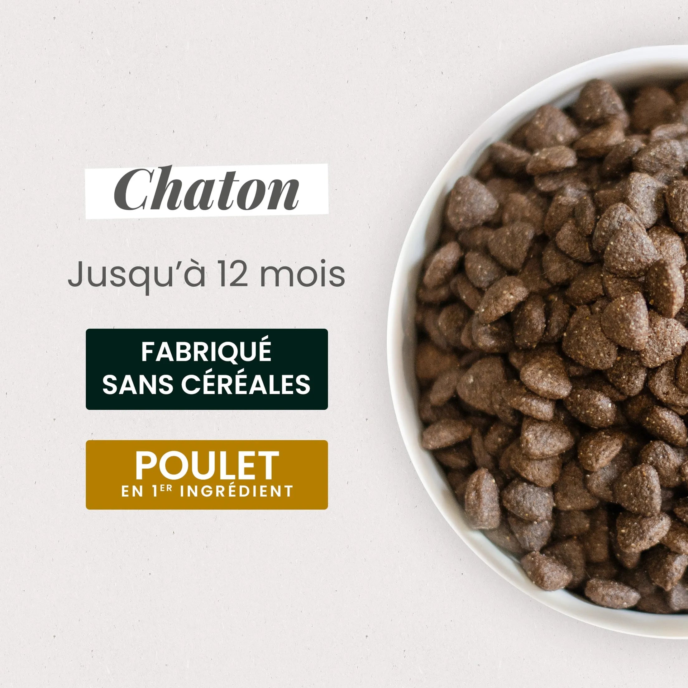 Ultra Premium Direct Aliment Sec pour Chat Sans Céréales pour Chaton 3 Kg